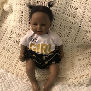 Realistic Large 22” African American Baby Doll Weighted 2011 Mama Doll! …